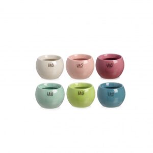 SET 6 PZ CASPO' D8 H6,5 CM colori-assortiti (Cod. 35796-01)
