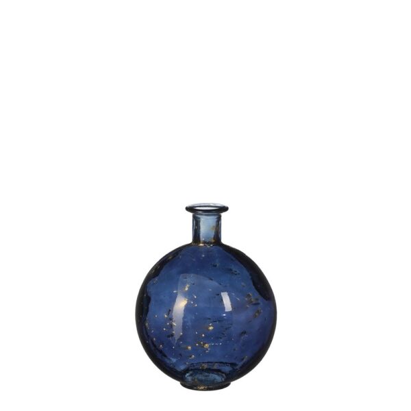 BOTTIGLIA "FERRO" IN VETRO RECICLATO H25 D20 CM nero (Cod. 35851-01)