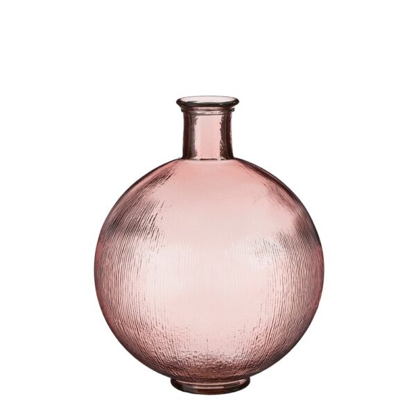 BOTTIGLIA FIRENZA IN VETRO RECICLATO H42 D34 CM rosa (Cod. 35869-01)