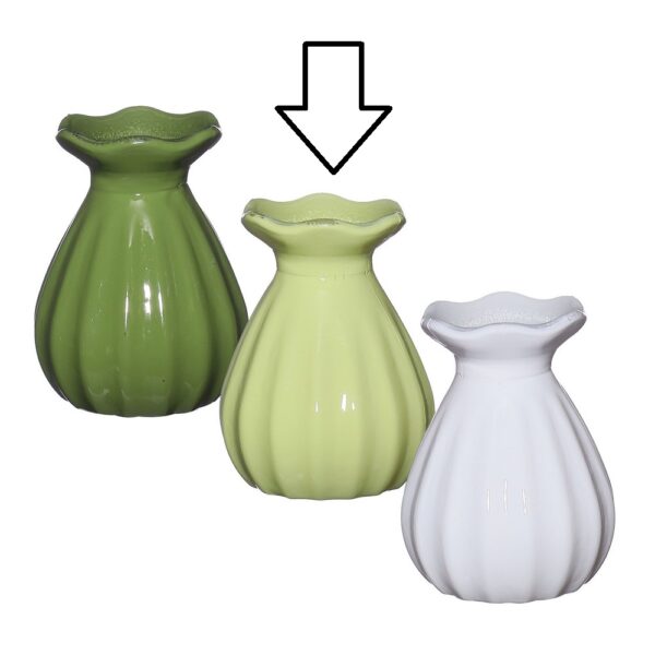 VASO FLEUR D7 H9 CM COLORATO verde-chiaro (Cod. 35989-05)