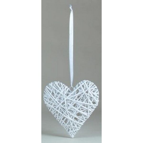 CUORE VIMINI CON NASTRO CM 21X21  (Cod. 35956-01)