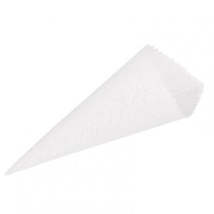 SET 10 CONI COTONE PER RISO CM D6X18 bianco (Cod. 28608-02)