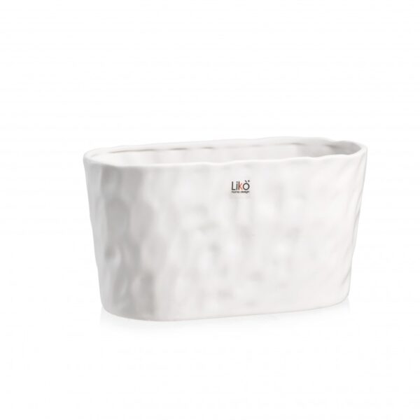 VASO MISSOURI (X 2 ORCHIDEE) 26X13,5 H14 CM bianco (Cod. 35786-05)