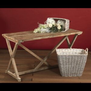 TAVOLO LEGNO NATURALE 167x86 H78  (Cod. 31358-01)