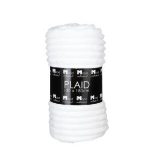 COPERTA IN PILE LORENS 180X130 CM bianco (Cod. 36229-01)