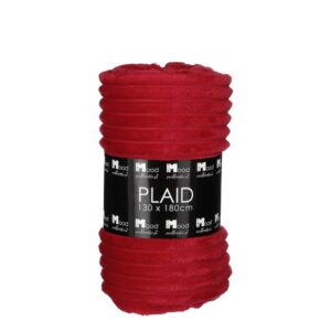 COPERTA IN PILE LORENS 180X130 CM rosso (Cod. 36229-02)