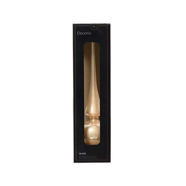 PUNTA PER ALBERO DI NATALE D6 H26 CM perla (Cod. 35940-02)