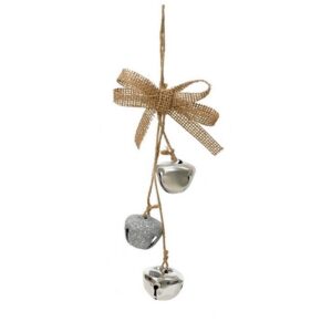 GHIRLANDA CAMPANELLE 3,5X8 H14 CM argento (Cod. 35945-02)