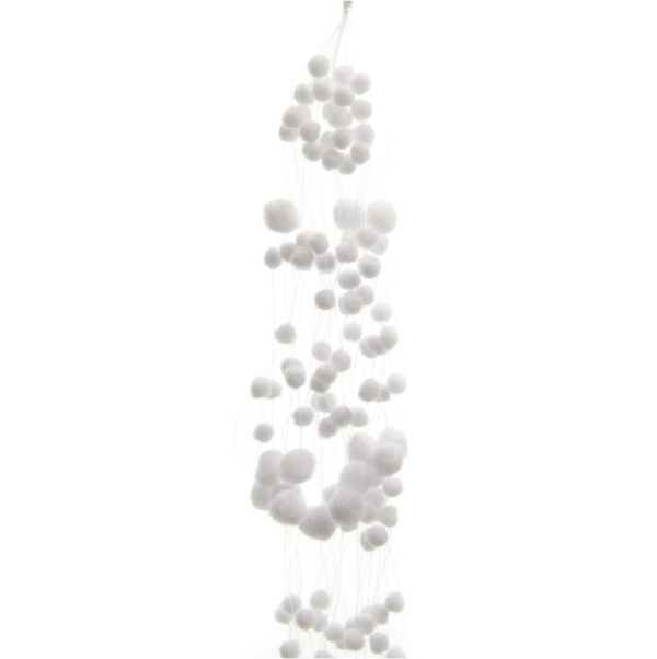 GHIRLANDA PALLE NEVE 135 cm  (Cod. 13687-01)