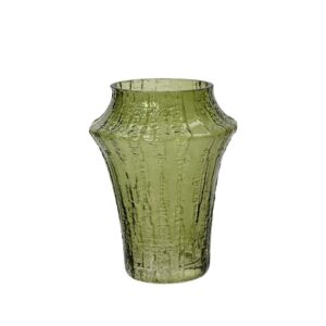 VASO VETRO COLORATO CON RILIEVO D15,5 H20,7 CM colore-1 (Cod. 36032-01)