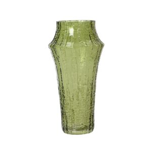 VASO VETRO COLORATO CON RILIEVO D16 H32 CM colore-1 (Cod. 36033-01)