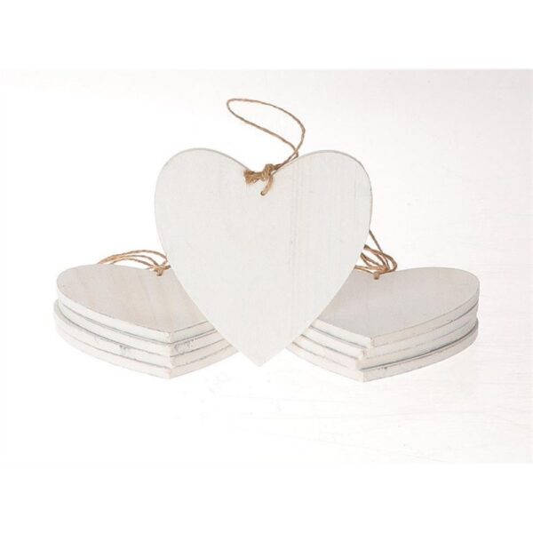 SET 10 CUORI DA APPENDERE ESSENTIAL 10X10 CM  (Cod. 34748-01)
