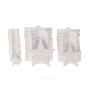 DECORI STELLA ESSENTIAL 30 PZ. IN 3 MISURE D6-D5-D2,5 CM bianco (Cod. 36441-02)