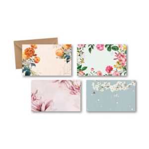 BIGLIETTI + BUSTE 100 PZ SOGGETTI MISTI 11X7 CM fiori-assortiti-340 (Cod. 23969-33)