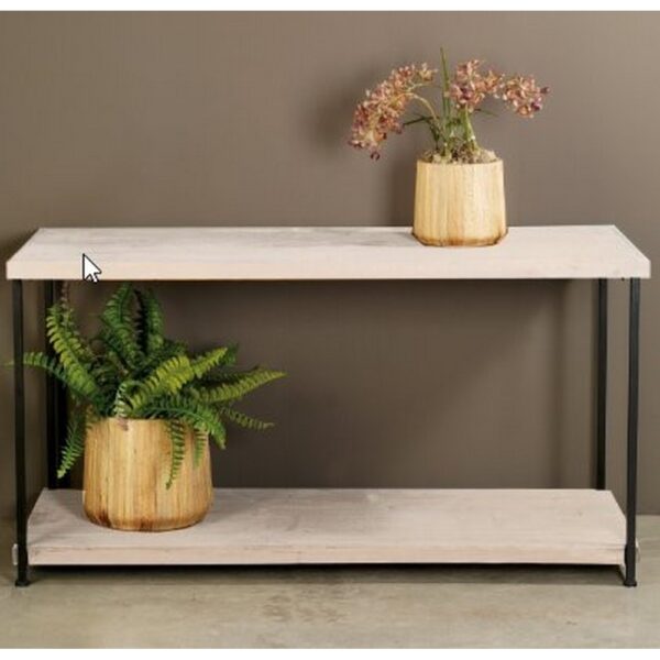 CONSOLE TAVOLO 153X60 H80 sbiancato (Cod. 30768-02)