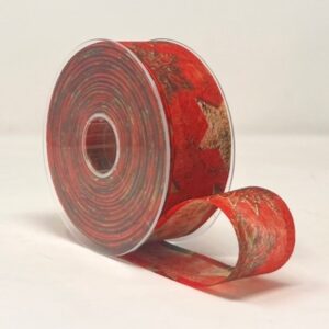 NASTRO DECOFIBRA STAR MM 40 X 25 MT rosso-107 (Cod. 36559-03)