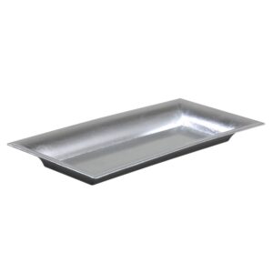 VASSOIO PLASTICA RETTANGOLARE 28X12CM argento (Cod. 28913-03)