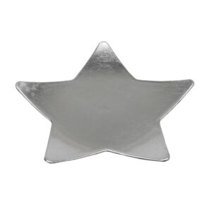 VASSOIO PLASTICA A STELLA  24X24 CM argento (Cod. 36064-03)