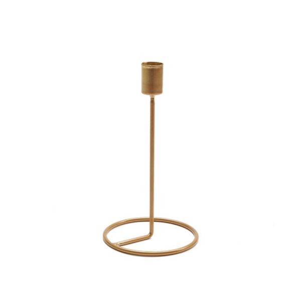 PORTACANDELA 20 CM ORO  (Cod. 36706-01)