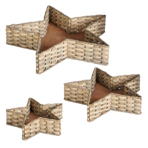 SET 3 PZ VASSOIO STELLA D25-35-45 H7-8-9 CM  (Cod. 36290-01)