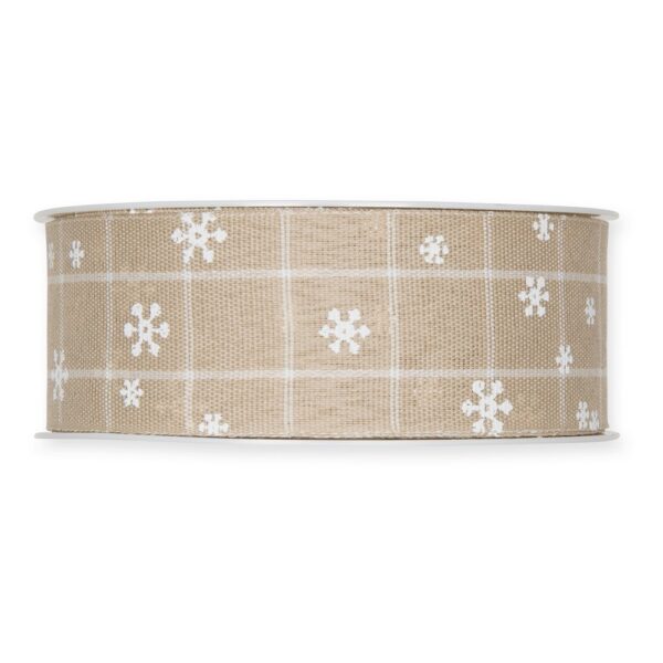 NASTRO LITTLE SNOW STARS MM 35 18 MT beige (Cod. 36584-02)