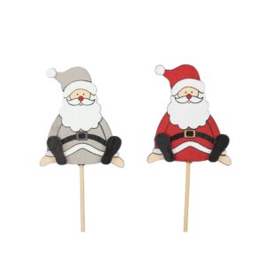 SET 12 PZ PICK BABBO DI NATALE   (Cod. 36197-01)