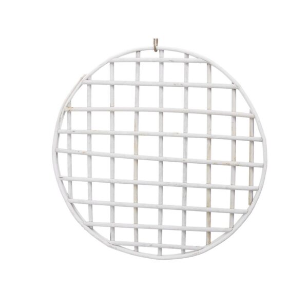 CERCHIO DI LEGNO D'APPENDERE D60 CM bianco (Cod. 36211-01)