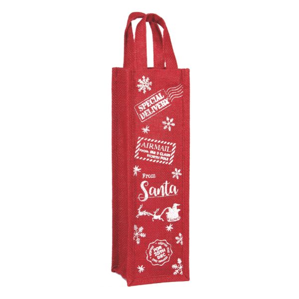 BORSA PORTABOTTIGLIA CON MANICI CM 11X10 H3  (Cod. 36683-01)
