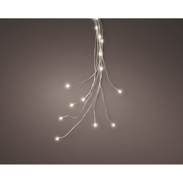 CIUFFO LUCI 110 MICROLEDS 110CM LUCE CALDA A BATTERIA  (Cod. 35962-01)