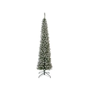 ALBERO DI NATALE PENCIL 574 RAMI H210 D60CM innevato--574-tips (Cod. 28898-01)