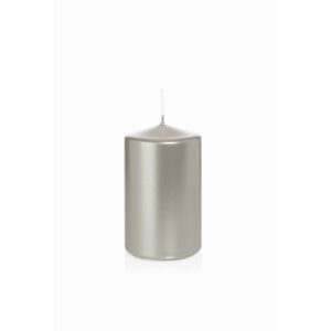 CANDELA MOCCOLO D60 MM H100 MM argento (Cod. 34991-02)