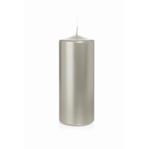 MOCCOLO SINGOLO D60 MM H150 MM  (58H) argento (Cod. 825-02)