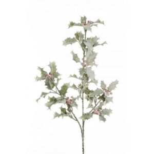 RAMO AGRIFOGLIO GHIACCIATO 62 CM grigio-verde (Cod. 36275-01)