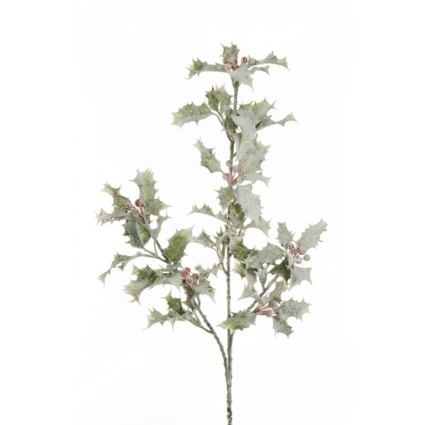 RAMO AGRIFOGLIO GHIACCIATO 62 CM grigio-verde (Cod. 36275-01)