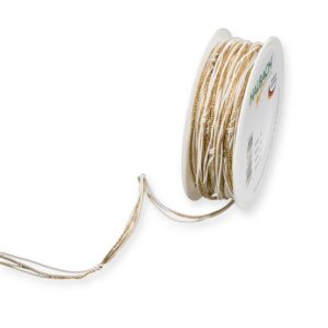 CORDONCINO MISTO 5MM 20MT panna-oro (Cod. 34323-04)