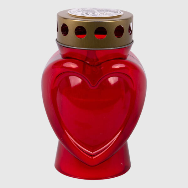 LUMINO CUORE BIG 150 GG H 14,5 D 6,5 CM rosso (Cod. 36745-01)