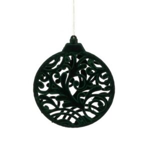 DECORO PALLINA 17x14 CM verde-scuro (Cod. 36322-01)