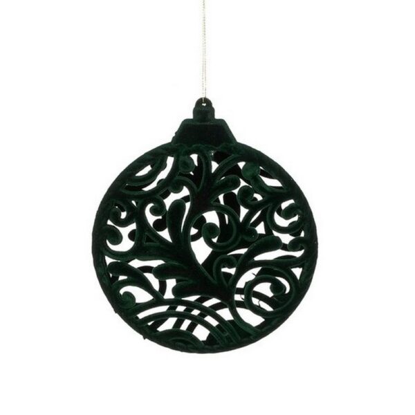DECORO PALLINA 17x14 CM verde-scuro (Cod. 36322-01)