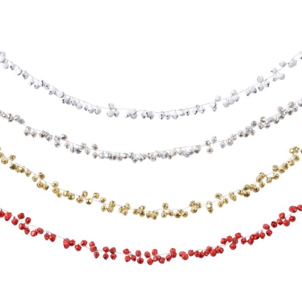 FESTONE CON CAMPANELLE 120CM (1 pz) bianco (Cod. 28811-04)