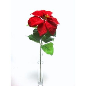 RAMO POINSETTIA VELLUTO CM72 rosso (Cod. 27301-02)