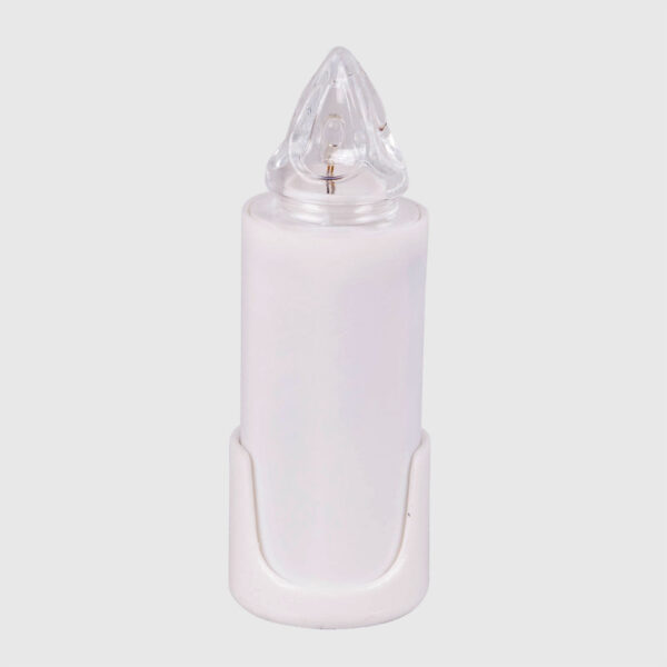 LUMINO ELETTRICO C/SUPP ADESIVO H10 CM 120 GG durata bianco (Cod. 36783-02)