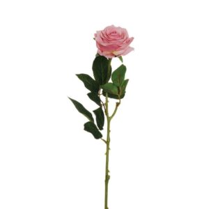 ROSA ECUADOR CON TESTA D9 CM H65 CM malva (Cod. 36915-10)