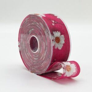NASTRO DECOFIBRA MARGHERITA MM40 25MT  fucsia-13 (Cod. 37069-06)