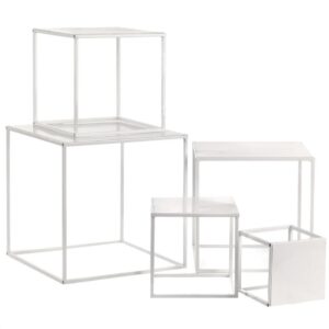 SET 5 STRUTTURE CUBO CON PIANO 15/20/25/30/35 CM  (Cod. 37016-01)