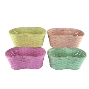 SET 8 VASI BAMBOO  26X15 H12 CM colori-misti (Cod. 37029-01)