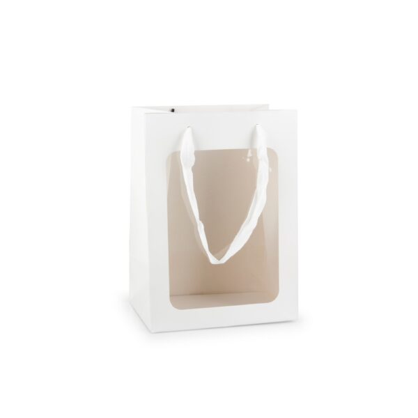 SET 16 BORSE CON FINESTRA 24,8X18X13 CM bianco (Cod. 37266-01)