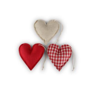 SET 14 PZ CUORI D'APPENDERE 7,3X7 CM  (Cod. 37347-01)