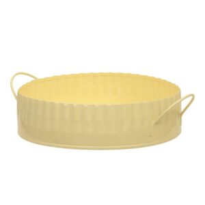 VASSOIO METALLO CON MANICI D18X5 CM giallo (Cod. 37390-02)