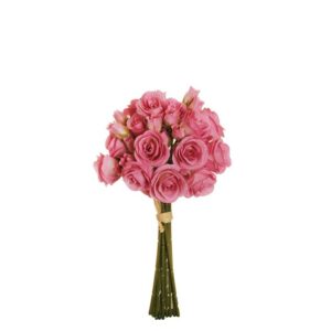 MAZZO MINI x9 CON 18 ROSE ANNA  rosa (Cod. 37246-03)