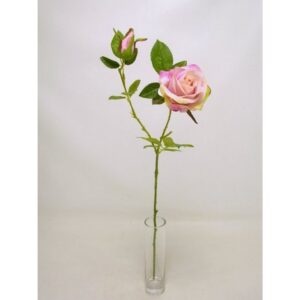 RAMO ROSA E BOCCIOLO 60 CM  rosa (Cod. 37366-03)